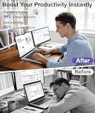 Orfibz 14.2-Inch Full HD IPS Dual Laptop Screen Extender Display Panel