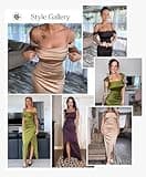 Popilush Built-in Shapewear Off-Shoulder Formal Evening Party Maxi Dress