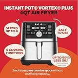 Instant Pot Vortex Plus 4-Quart Mini 6-in-1 Digital Air Fryer Appliance
