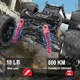 DEERC 1:16 Scale 30+ MPH High Speed 4WD Off-Road Remote Control Monster Truck