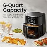 Chefman 6-Quart Compact Air Fryer with Easy-View Window and Touch Control