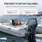 LiTime 12V 165Ah Dual Purpose Marine Starting & Storage Battery (1200CCA)