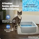 PetSafe ScoopFree Crystal Classic Self-Cleaning Cat Litter Box System with Rake