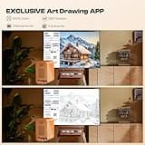 Caydo P1 Art Projector with Auto-Focus, Keystone Correction and Exclusive Drawing App