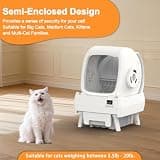 FRCFRC Slim Profile Self-Cleaning Automatic Cat Litter Box with App Control Function