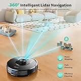 Tikom L8000 Plus Robot Vacuum and Mop Combo with 90-Day Self-Emptying Base
