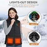 KOVNLO Women's Slim Fit 5-in-1 Smart Controller Heated Vest (No Battery)