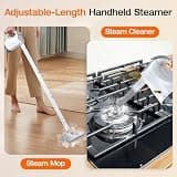 ScrubWiz 10-in-1 Detachable Handheld Steam Cleaner & Mop with Accessories