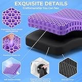 TushGuard Enlarged Gel Seat Cushion with Advanced Cooling and Heat Dissipation