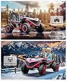 Garvee 24V 4WD 6-Wheel Electric Ride-On Dump Truck with Motorized Bed