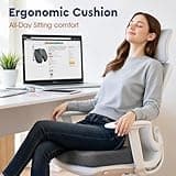 TushGuard Ergonomic U-Shaped Memory Foam Seat Cushion with Non-Slip Rubber Base
