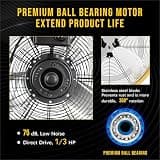 Tornado 24-Inch Heavy-Duty Metal Industrial Drum Fan, 7700 CFM, 1/3 HP