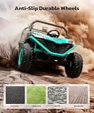 BLISSRIDE 24V 4WD Ride-On Jeep with LED Lights and Parental Remote Control