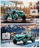 BLISSRIDE 24V 4WD Ride-On Jeep with LED Lights and Parental Remote Control