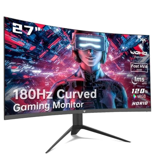 KTC H27S17 27-Inch 1500R Curved HVA QHD 1440p Gaming Monitor 180Hz 1ms