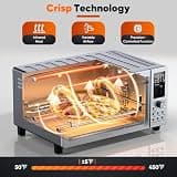 Nuwave Bravo Pro Digital Convection Air Fryer and Toaster Oven Combo, 21 Quart