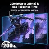 KTC H27T22C-3 27-Inch Fast IPS QHD 1440p Gaming Monitor with 210Hz 1ms