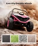 Garvee 24V 4WD 6-Wheel Electric Ride-On Dump Truck with Motorized Bed