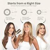 AIMIKE Medium Boar Bristle Ceramic Vented Round Hair Brush for Fine Hair - 1.7 Inch