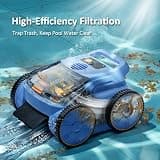 ABNEMEN Cordless Robotic Pool Cleaner with Sonar Mapping and Wall Climbing