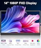 Orfibz 14.2-Inch Full HD IPS Dual Laptop Screen Extender Display Panel