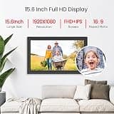Frameo 15.6-Inch Large Electronic Wi-Fi Digital Photo Frame 64GB Memory